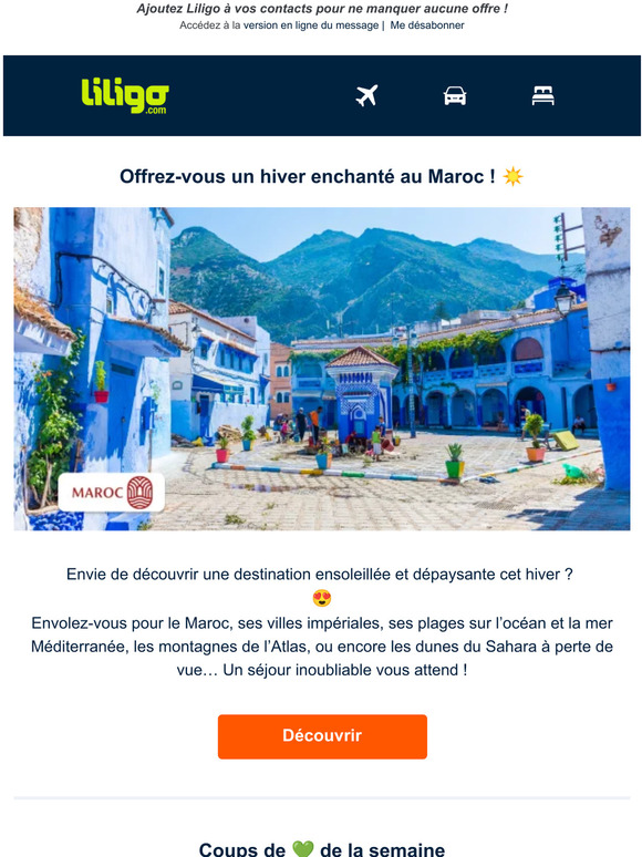 Envolez-vous pour le Maroc cet hiver ! ☀️