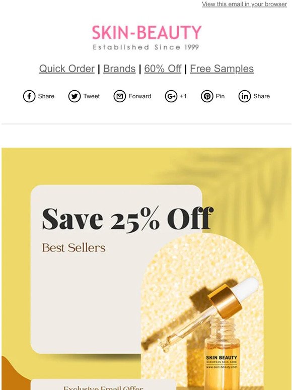 Email Exclusive Offer - Claim 25% Off Today