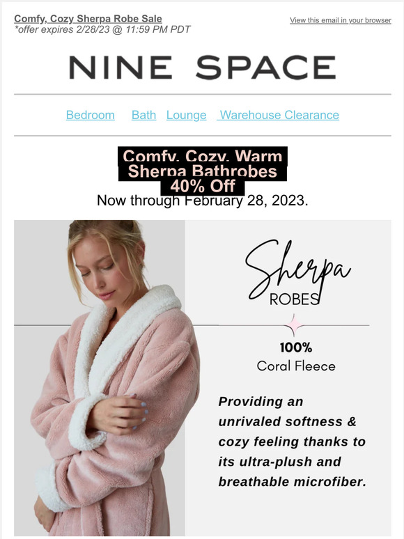 Comfy, Cozy, Warm Sherpa Bathrobes 😍
