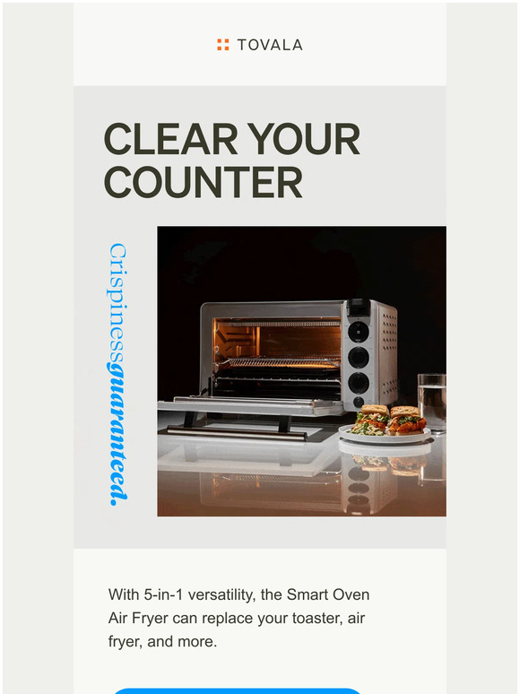 Tovala Your air fryer has met its match. Meet our new smart oven. Milled