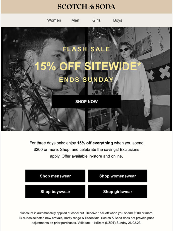 Flash Sale: 3 Days Only