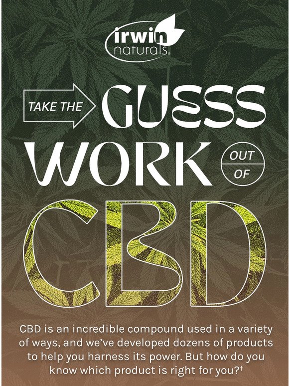 Which CBD product is right for you?†