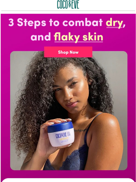 This routine combats dry flaky skin