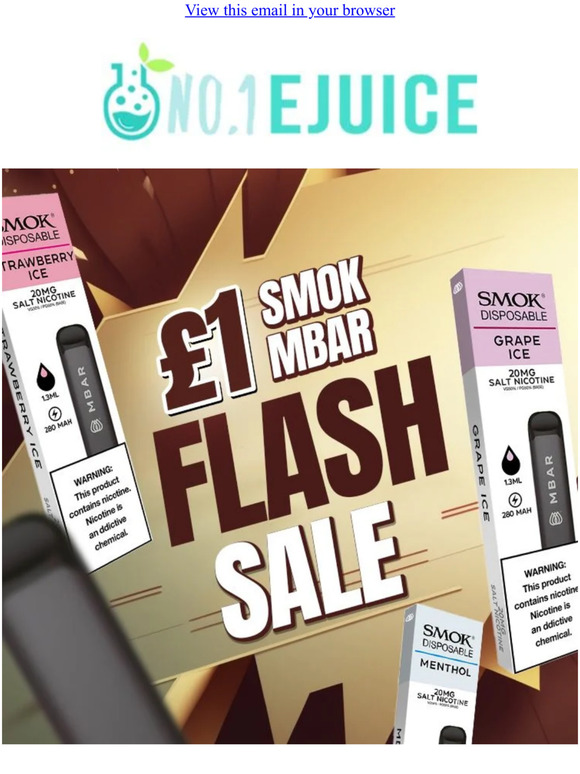 SMOK MBAR's now only £1! 🛍️