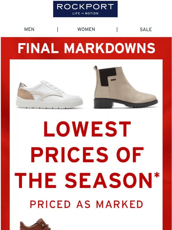 Shop our final markdowns – when they're gone, they're gone!