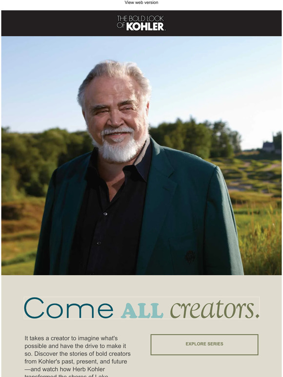 Kohler US Watch Inspiring Stories of Kohler's Bold Pioneers Milled