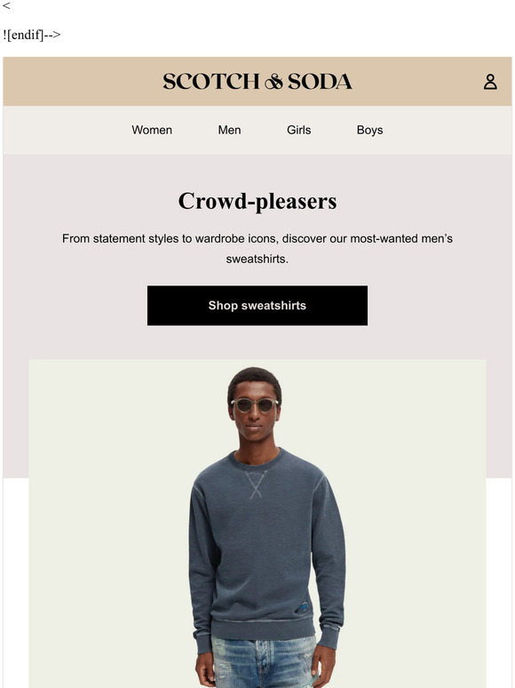 Our must-have men’s sweatshirts