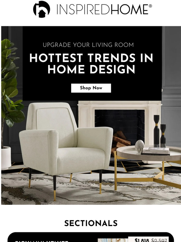 Inspired Home Hottest trends for your living room 🔥 🔥 Milled