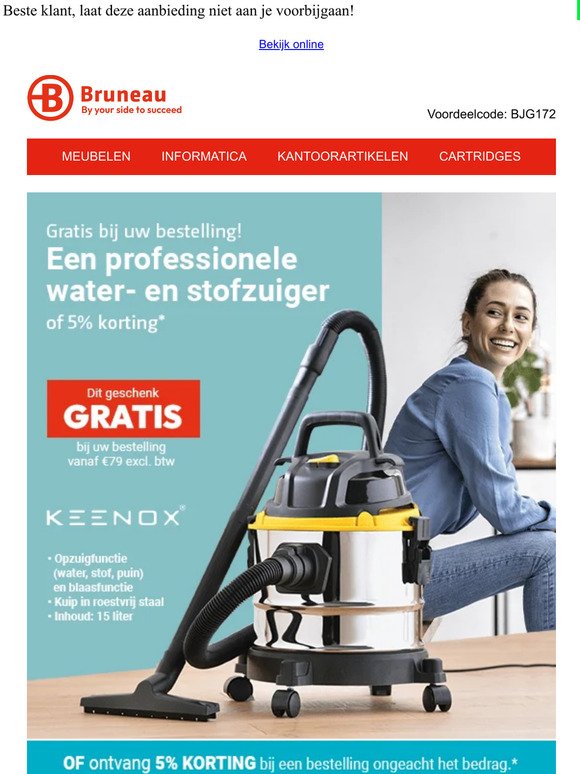Zus Vruchtbaar jungle Bruneau.nl: Deze KEENOX draadloze stofzuiger: bespaar tijd bij al uw  huishoudelijke taken! | Milled