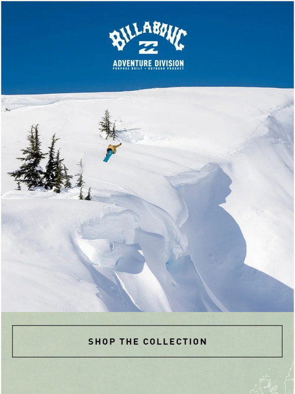 Just Landed: All-New Adventure Division Snow gear.