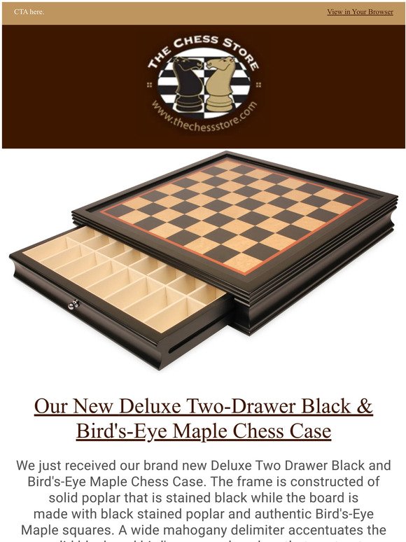 Parker Staunton Chess Set Burnt Boxwood Pieces with Black & Bird's