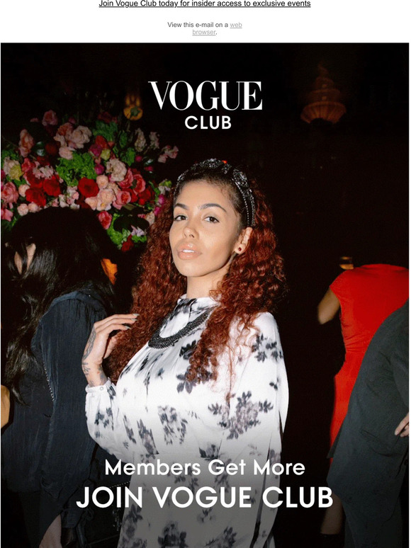 VOGUE: Don't Miss Our Next Vogue Club Event | Milled