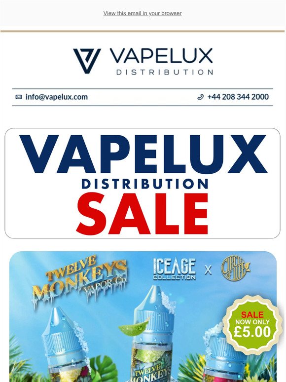 SALE ON AT VAPELUX