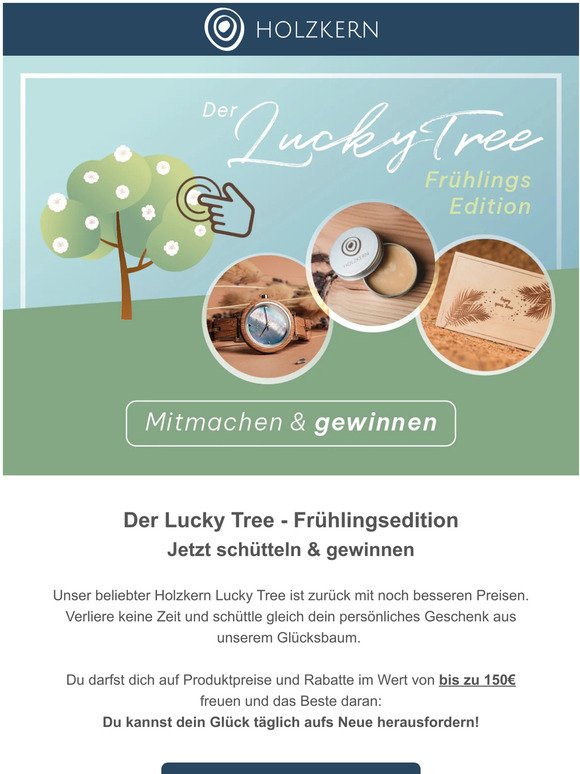 🍀 JEDER GEWINNT: Lucky Tree Frühlingsedition