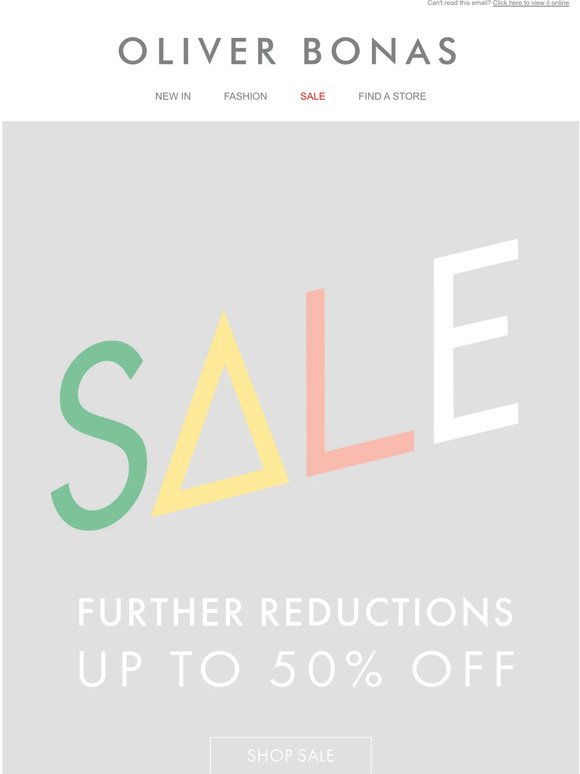 Seasonal reductions | Now up to 50% off