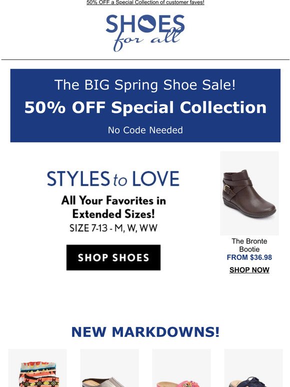 The BIG 🌸Spring Shoe Sale is happening!