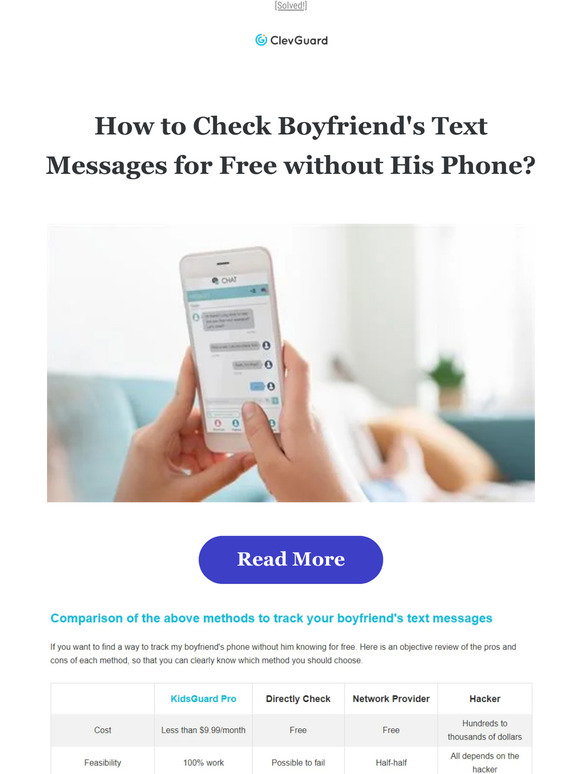 ClevGuard: 📢How to check boyfriend's text for free without his phone ...