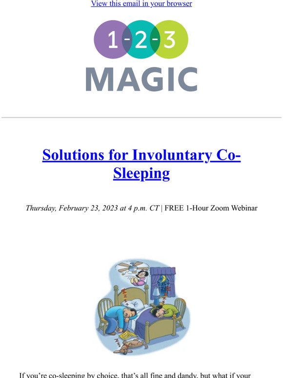Solutions for Involuntary Co-Sleeping Webinar TODAY!