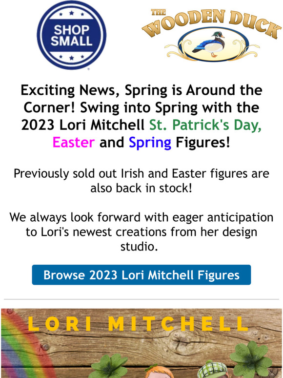 🍀 Get Ready for St. Patrick's Day with Lori Mitchell Figures!  ﻿ ﻿  ​