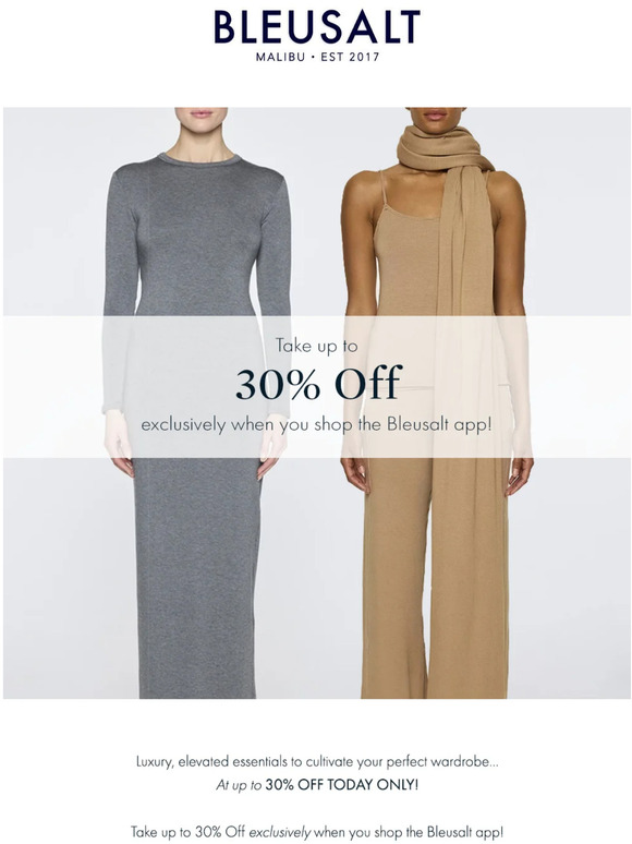 Take Up to 30% Off Today Only!