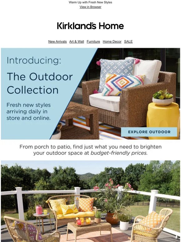Arriving Now: The Outdoor Collection ☀