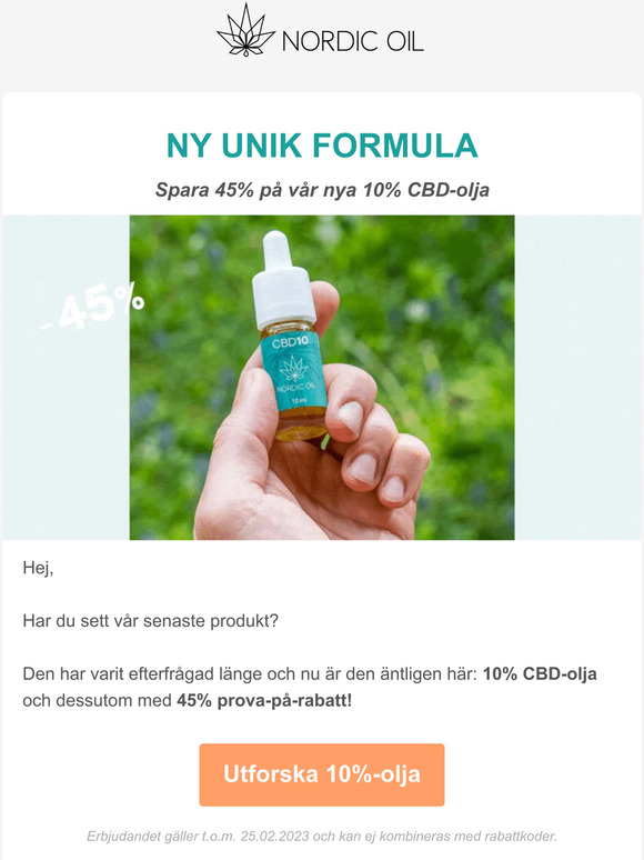 45% på vår NYA unika formula 🔥