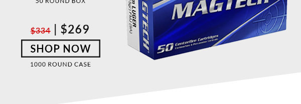 Magtech - 9mm - 115 Grain - FMJ - 1,000 Rounds