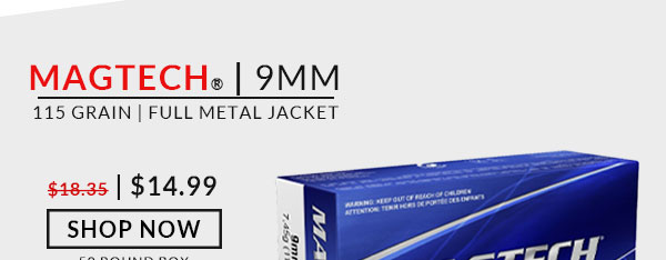 Magtech - 9mm - 115 Grain - FMJ - 50 Rounds
