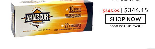 Armscor - 22 Long Rifle - 40 Grain - SVSP - 5000 Rounds