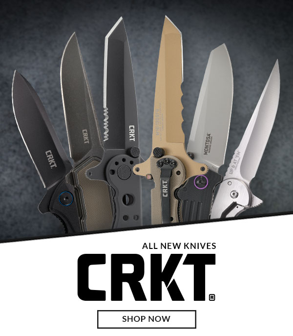 Pair a CRKT knife with your favorite ammo! NEW KNIFES!