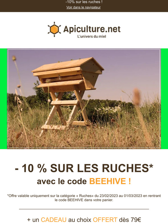 Ne ratez pas notre offre sur les ruches 🐝