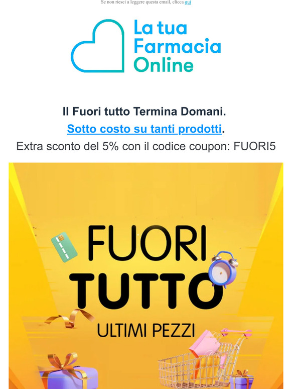 Fuori tutto. Termina Domani