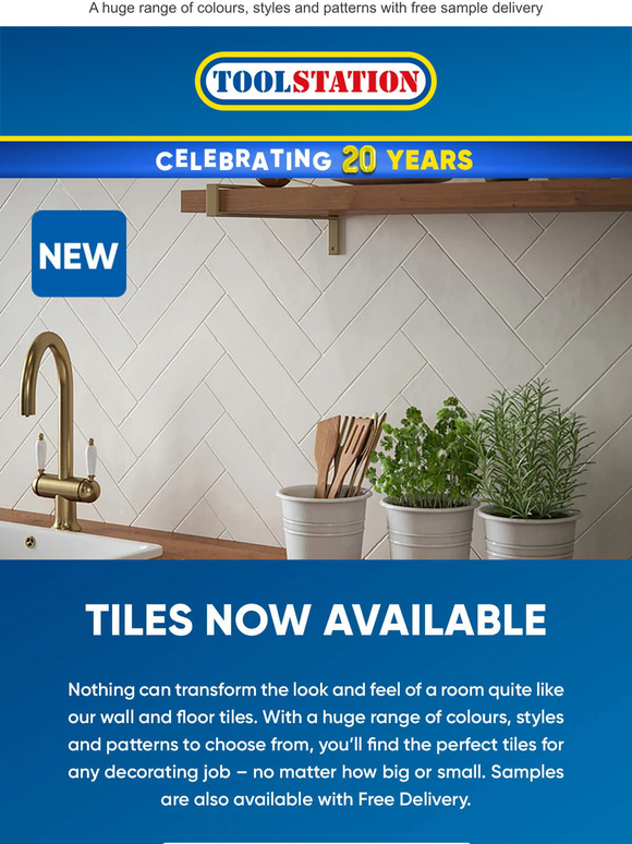 toolstation.com: Tiles, now available for your Kitchen & Bathroom ...