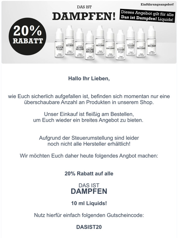 20 % Rabatt