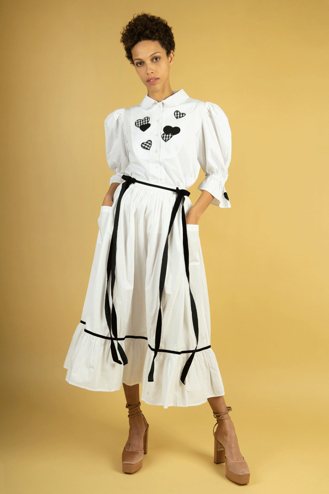 Batsheva New BATSHEVA in Black and White Milled