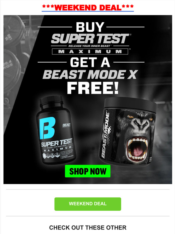 💪Buy Super Test Max Get Beast Mode X FREE