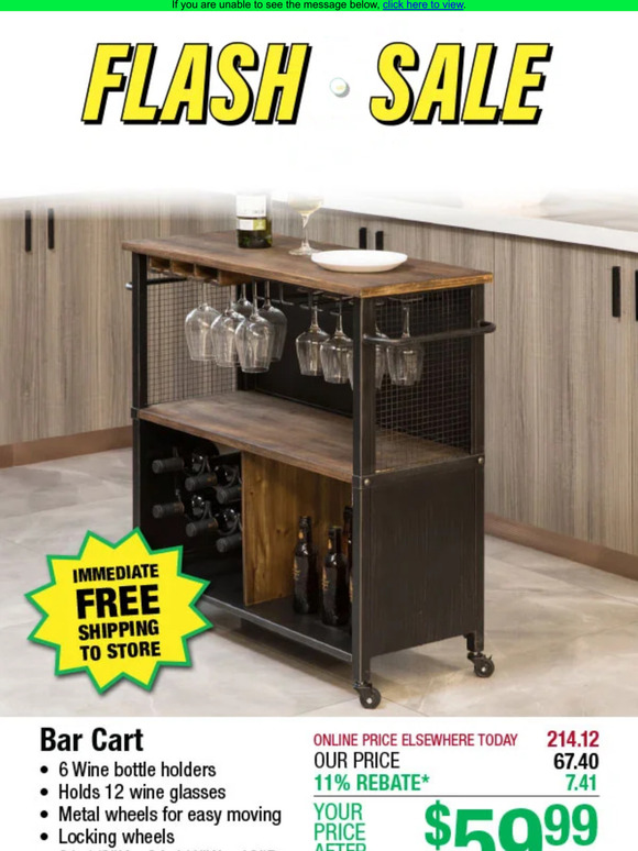 Menards Chandler Bar Cart Under 60! Milled
