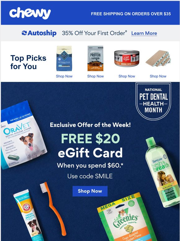 Chewy $20 off Your First Order of $49 or More PLUS Free Shipping  Coupon−𝗜𝗻𝘀𝘁𝗮𝗻𝘁 𝗗𝗲𝗹𝗶𝘃𝗲𝗿𝘆