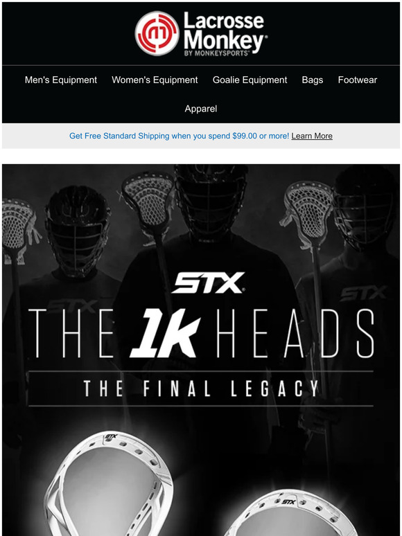 LacrosseMonkey New STX Stallion 1k & Hammer 1k Lacrosse Heads Milled