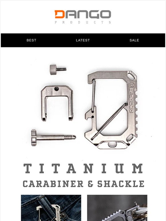 🚨NEW Release!🚨Titanium Carabiner and Shackle