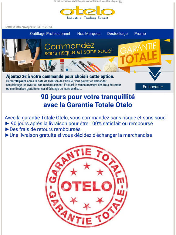 Optez pour la Garantie Totale