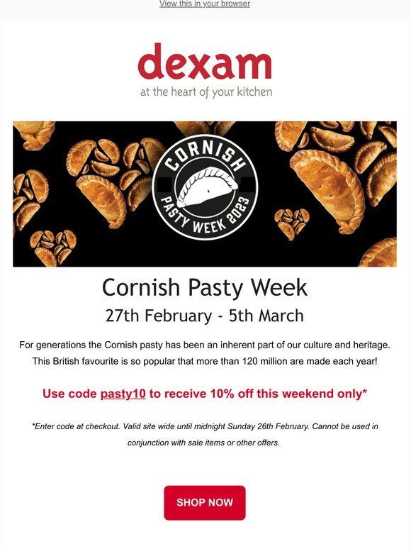 Cornish Pasty Week