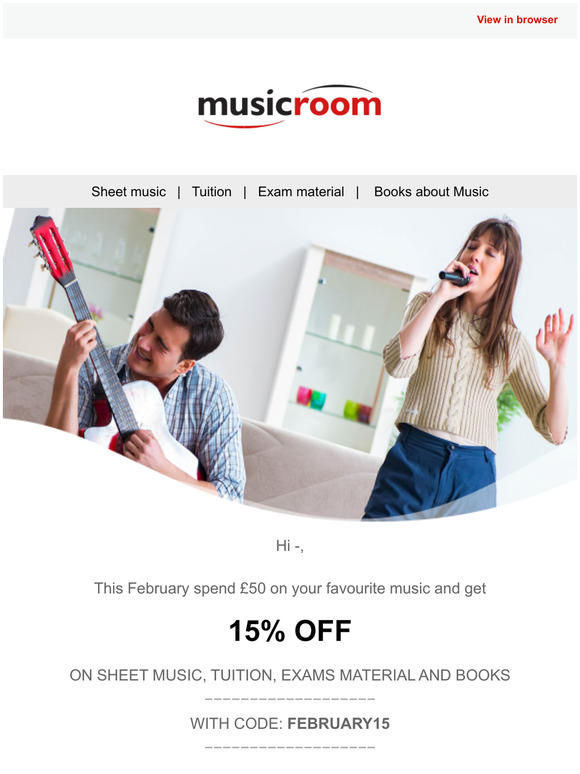Hi — here's an exclusive voucher code for you