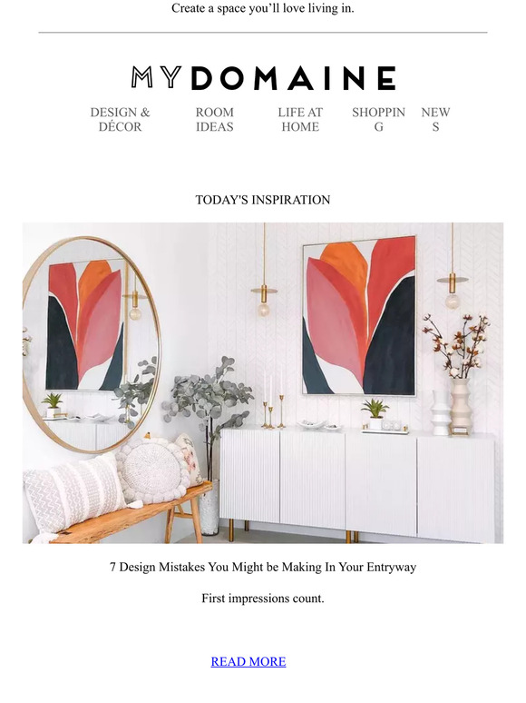 MyDomaine 7 Design Mistakes You Might be Making In Your Entryway Milled