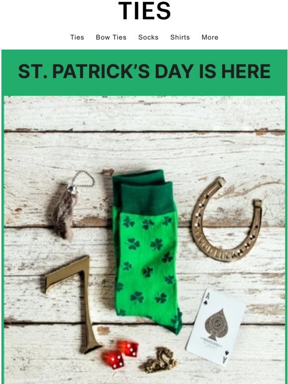 Get Lucky with Our St. Paddy's Day Sale