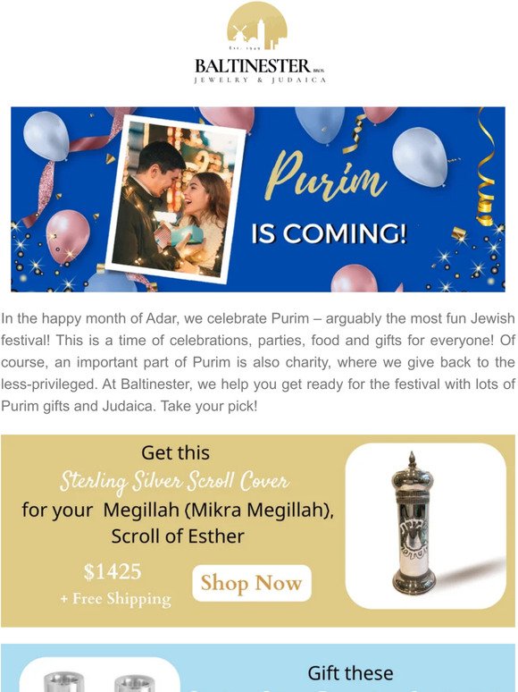 Are you all prepped for Purim? 🎁