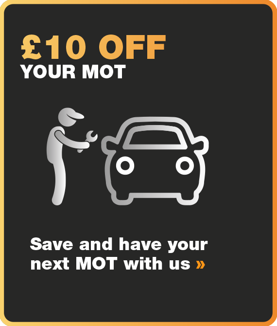 £10 OFF your MOT Save and have your next MOT with us. 