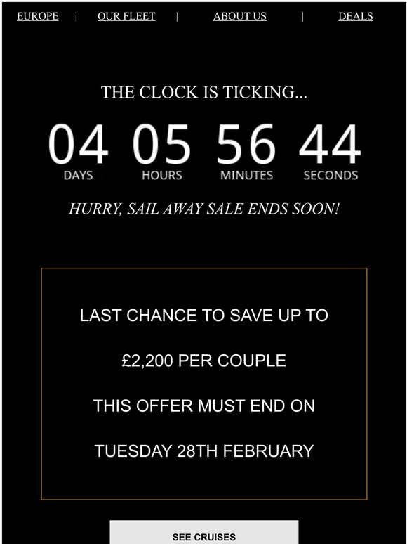 Offers end soon!