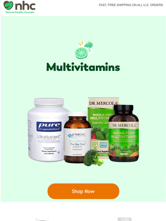 Natural Healthy Concepts Fill Your Nutrient Gaps With a Multivitamin! Milled