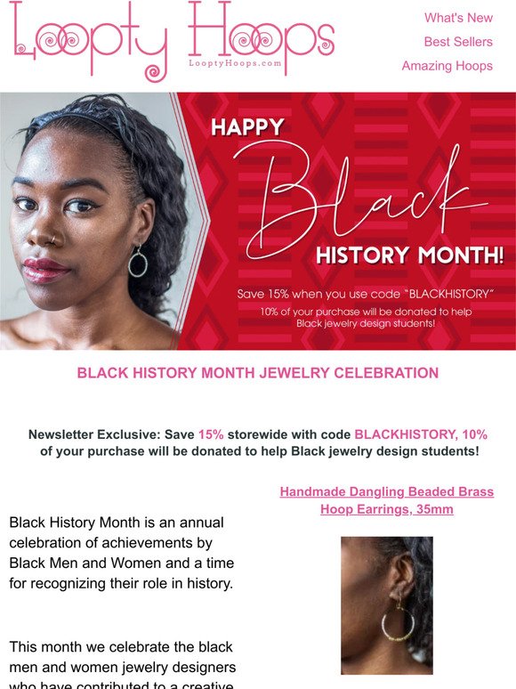 Black History Month Jewelry Celebration